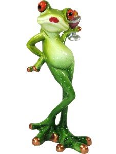 Żabka z drinkiem